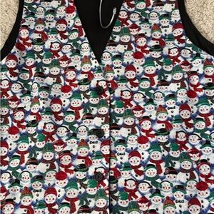 Festive Snowman Patterned Vest